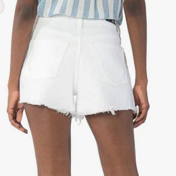 Kut from the Kloth NWT White Jane High Rise Short White Button Fly // … - Picture 2 of 7